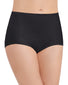 Midnight Black Front Vanity Fair Smoothing Comfort Lace Brief 13262
