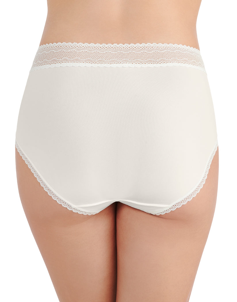 Coconut White Back Vanity Fair Flattering Lace Brief 13281