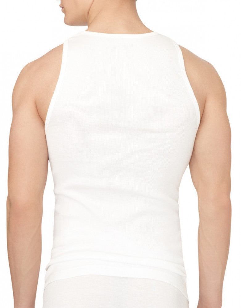 White Back Calvin Klein 3-Pack Cotton Classic Tank Top NM9070