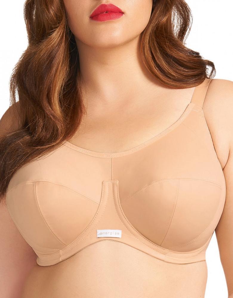 Nude Front Elomi Energise Full Figure Convertible Sports Bra