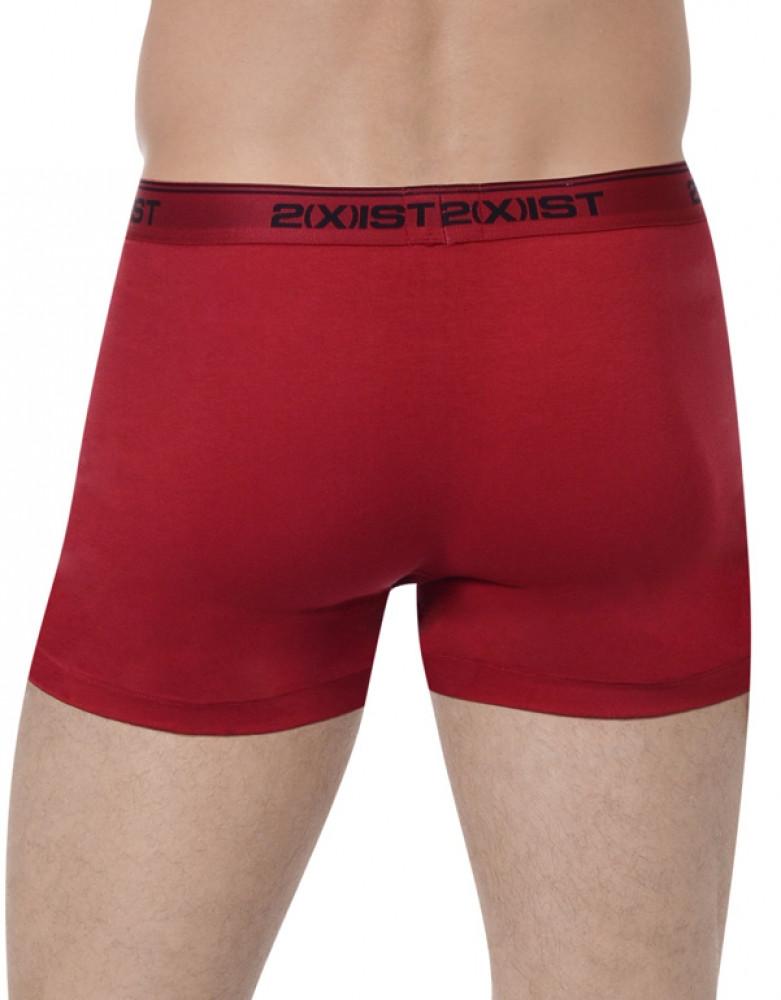 SCOTTS RED/BLACK/SKYDIVER Back 2xist Men's 3-Pack Cotton Stretch Boxer Briefs 021304
