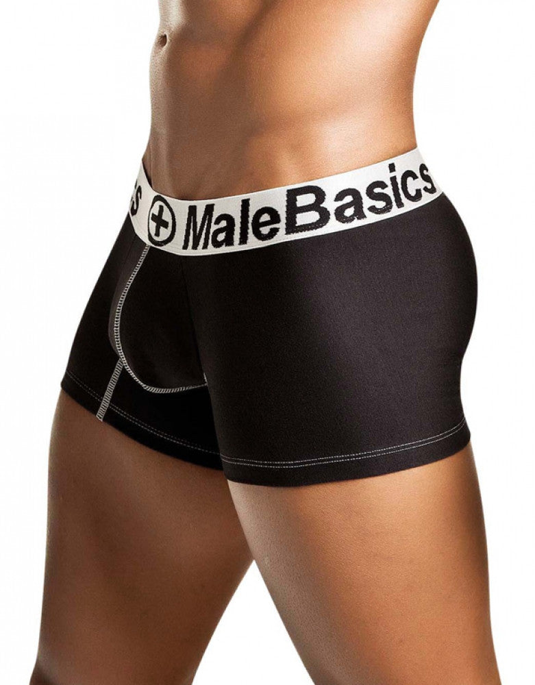 Black Side Malebasics Men's Cotton Fitted Classic Trunk MB001
