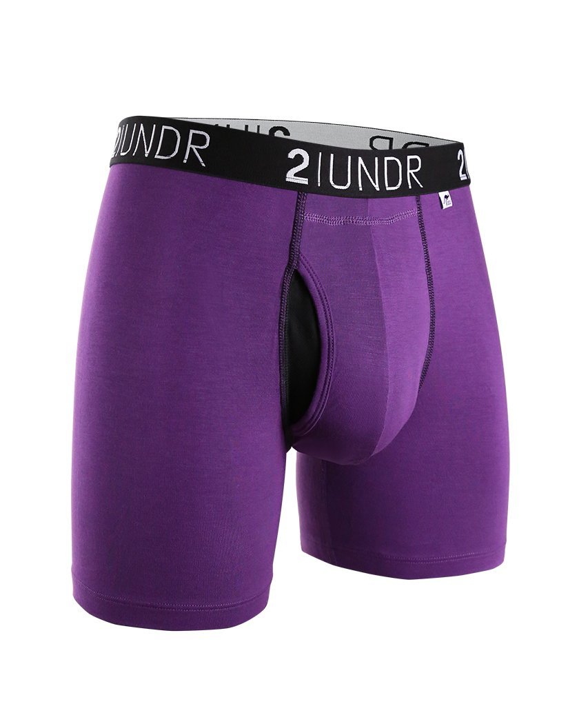 Purple Front 2UNDR Men's Swing Shift Boxer Brief Solids 2U01BB