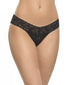 Black Front Hanky Panky Stretch Signature Lace Low Rise Thong