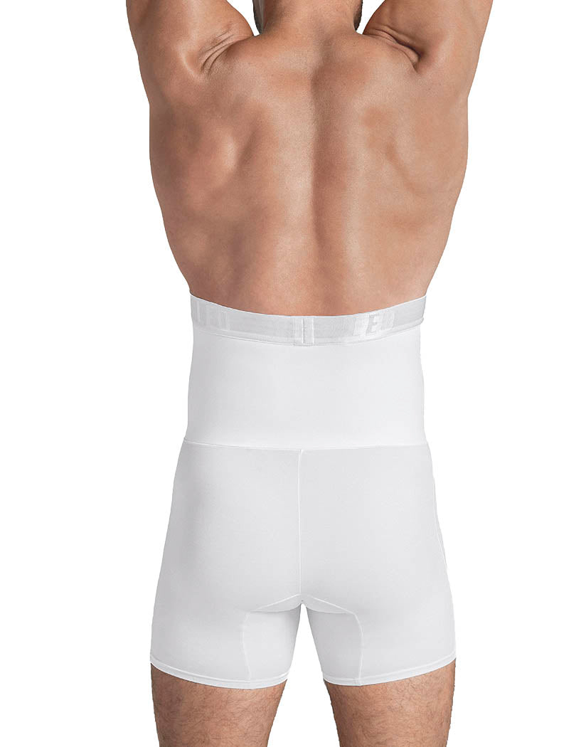 White Back Leo High Waist Control Shaping Boxer Brief 033284