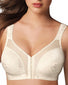 Light Beige Front Playtex 18 Hour Front-Close Wirefree Bra with Flex Back 4695B