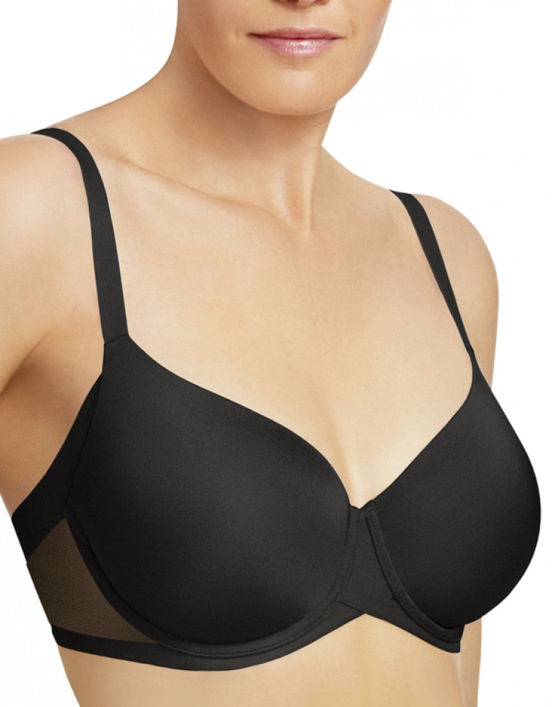 Wacoal Women's Ultimate Side Smoother Underwire T-Shirt Bra, Black