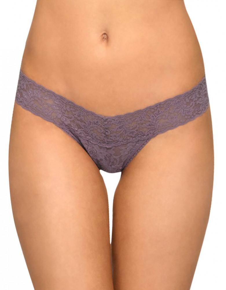Dusk Front Hanky Panky Stretch Signature Lace Low Rise Thong