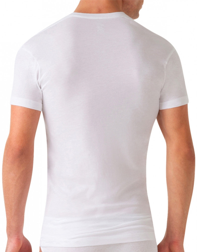 White Back 2xist Pima Slim Fit Deep V-Neck T-Shirt