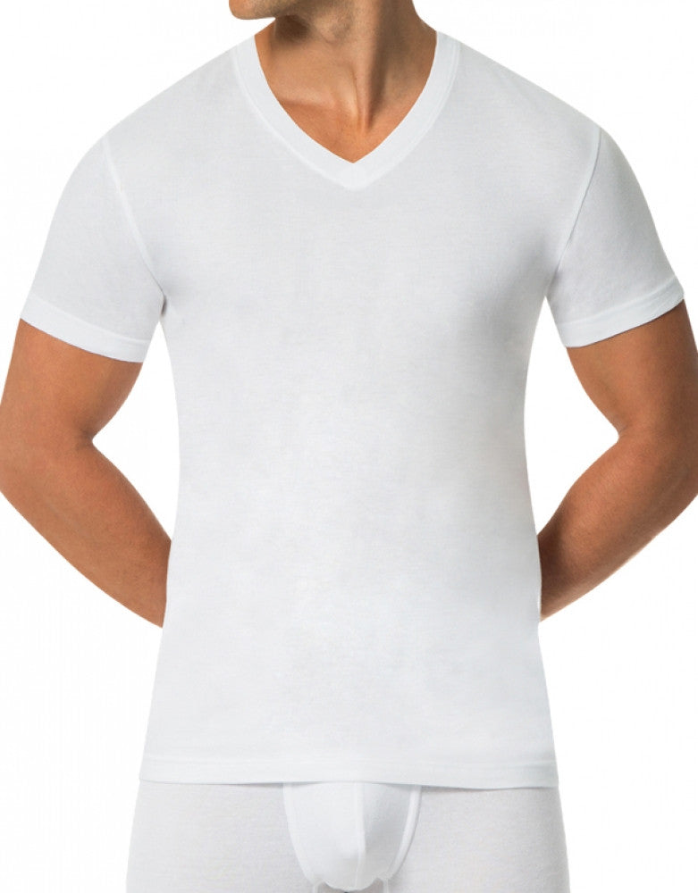 White Front Papi 3-Pack Cotton V-Neck T-Shirts 559104