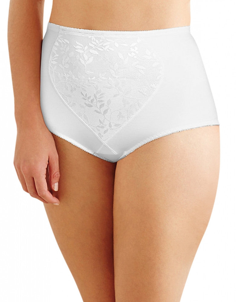 BALI Women's Moderate Control Smooth Shaping Brief Size L White Style 8710  NWOT 