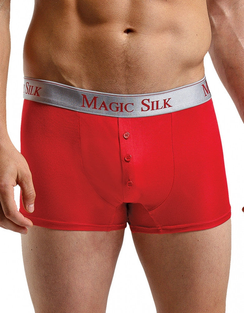 Magic Silk Men's Silk Knit Button Down Trunk 6786