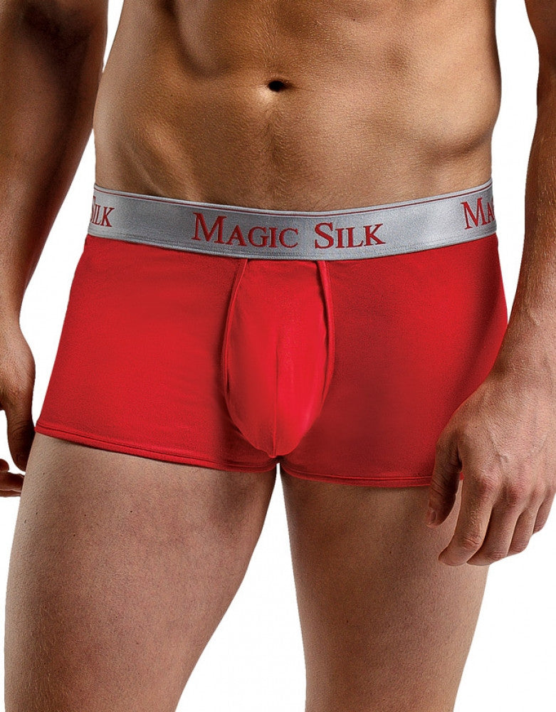 Red Front Magic Silk Men's Silk Knit Pouch Trunk MS-7186