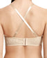 Naturally Nude Back Wacoal Halo Lace Strapless Underwire Bra