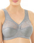 Silver Front Glamorise Magic Lift Full Figure Soft Cup Support Bra