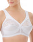White Front Magic Lift Full Figure Soft Cup Support Bra