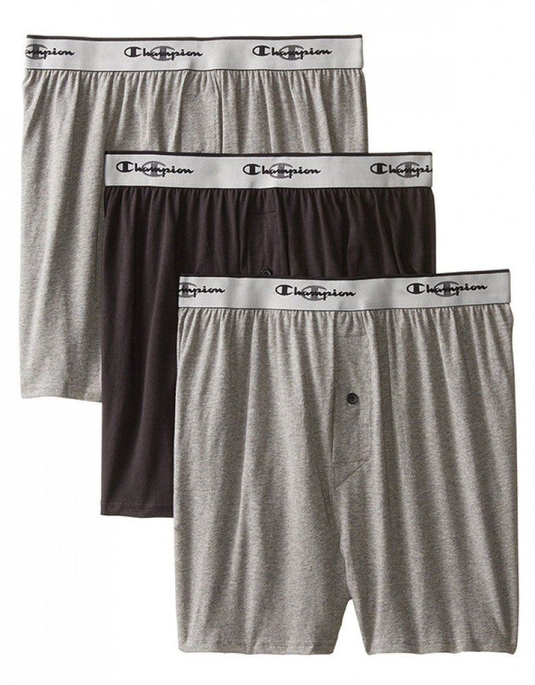 Assorted Front Champion 3-Pack Knit Boxer Shorts
