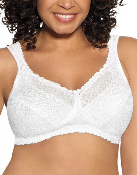 Playtex 18 Hour 4088 Breathable Comfort Lace Wirefree Bra White 36C Women's