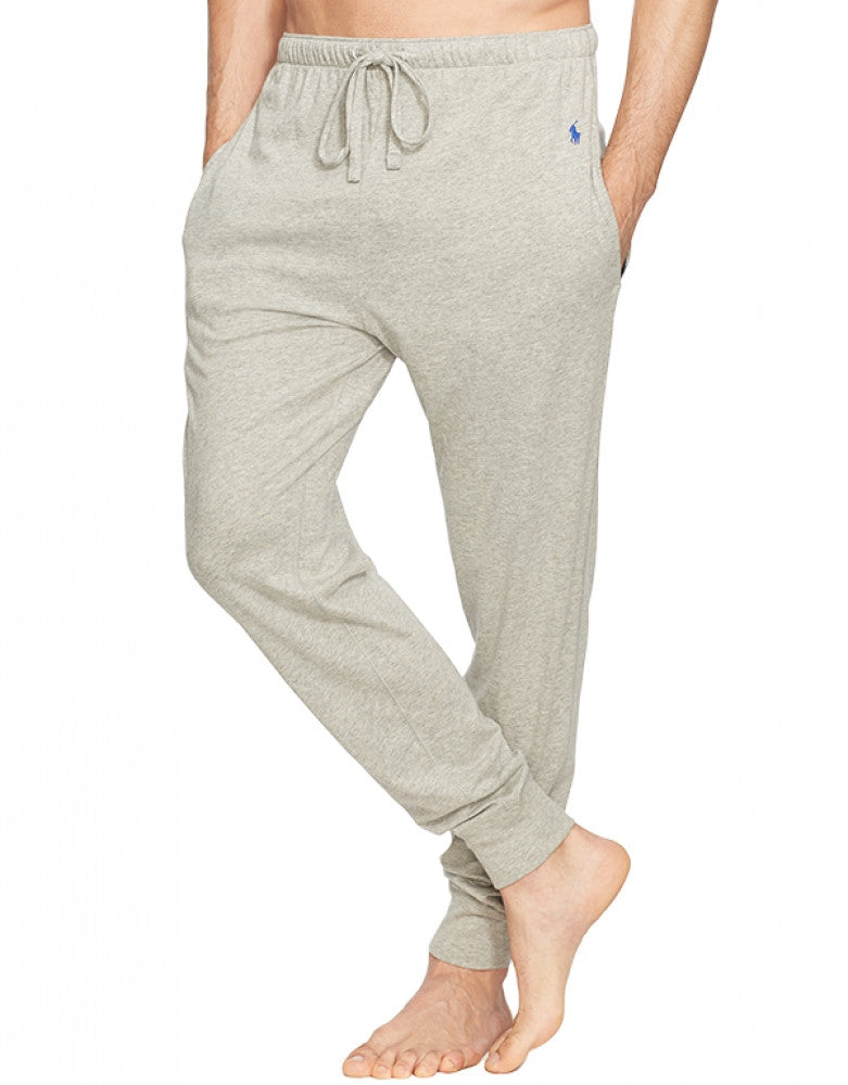 Andover Grey Front Polo Ralph Lauren Jogger Cuff Sleep Knit Pant L204