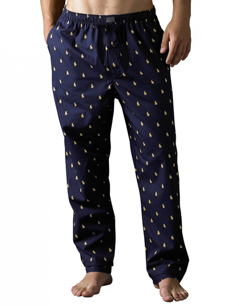 Navy Front Polo Ralph Lauren Polo Player Sleepwear Pant R972