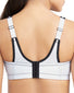 White/Black Back Glamorise Sport Adjustable Support Wire Sport Bra