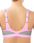 Pink/Grey Back Glamorise Sport Underwire High Impact Bra