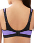 Black/Purple Back Glamorise Sport Underwire High Impact Bra