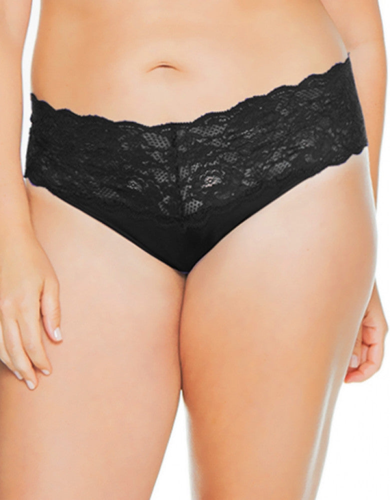 Black Side Cosabella Never Say Never Lovelie Thong Plus Size NEVER0341P