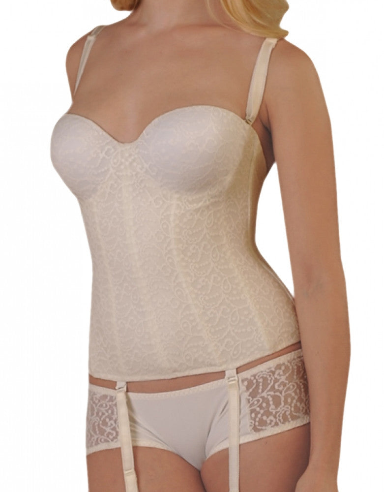 Ivory Front Carnival Invisible Lace Full Coverage Torsolette 425