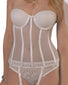 White Front Carnival Full Coverage Sheer Torsolette Lace Cups 429