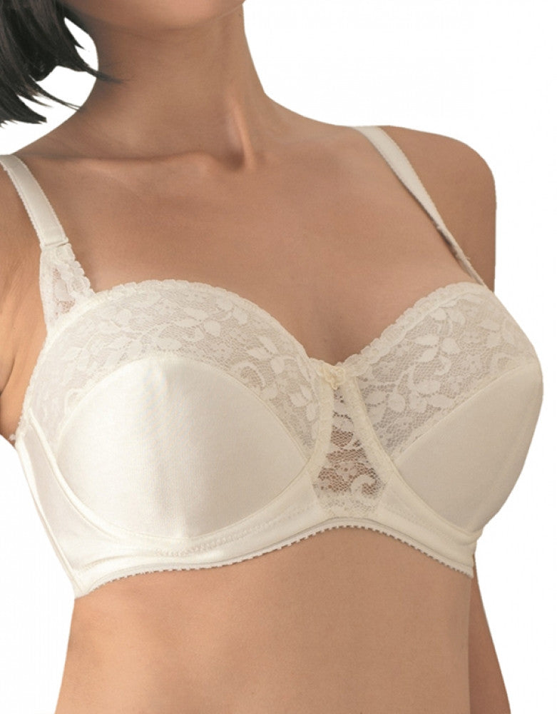 Carnival Full Coverage Lace Strapless Bra Ivory 123