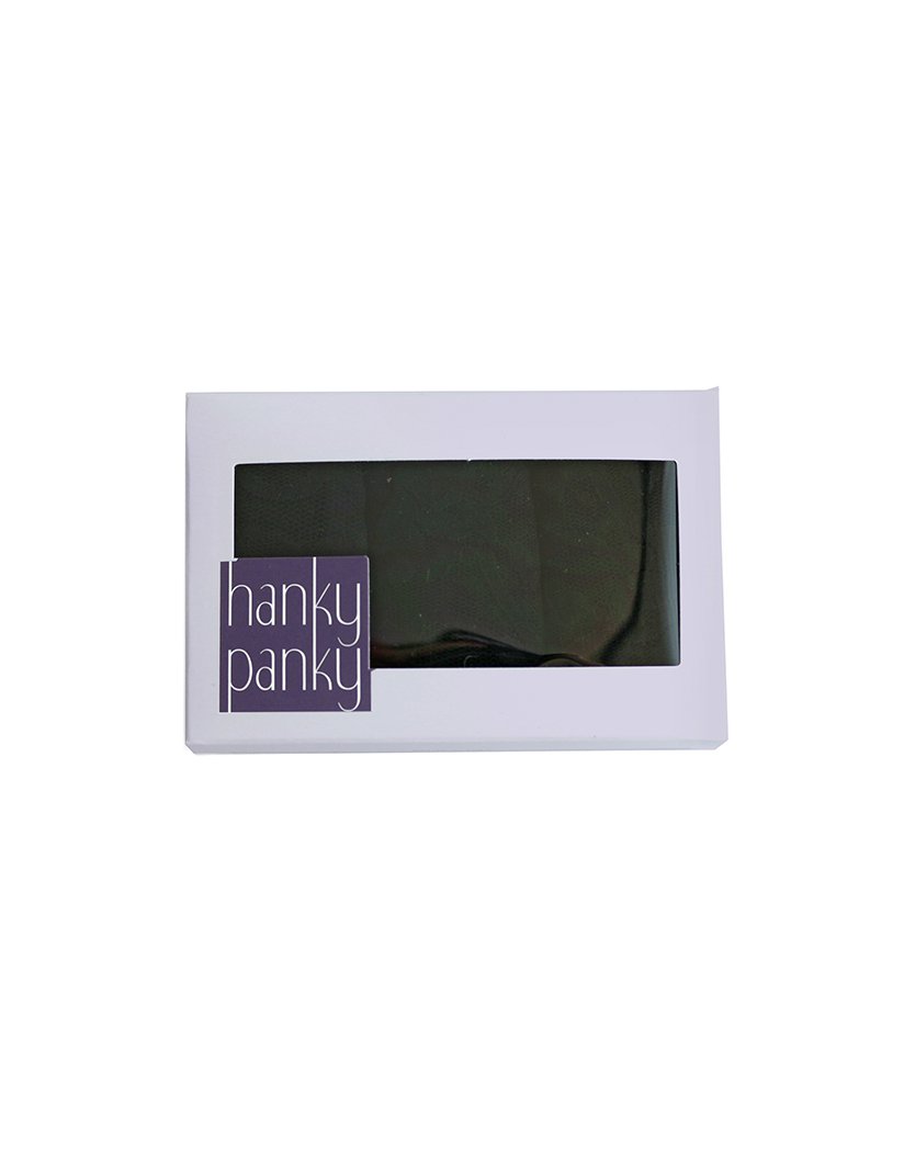 Black/Black/Black Front Hanky Panky 3 Pack Signature Lace Original Rise Thong 48113PK