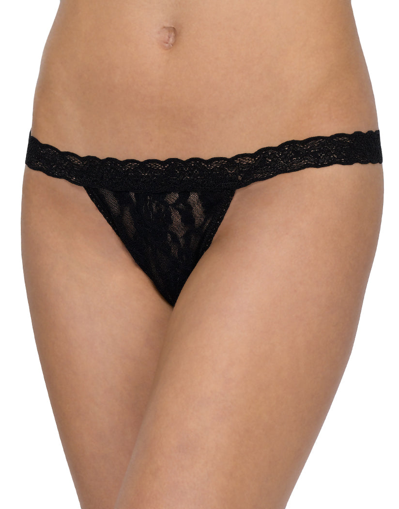 Black Front Hanky Panky Signature Lace G-String 482051
