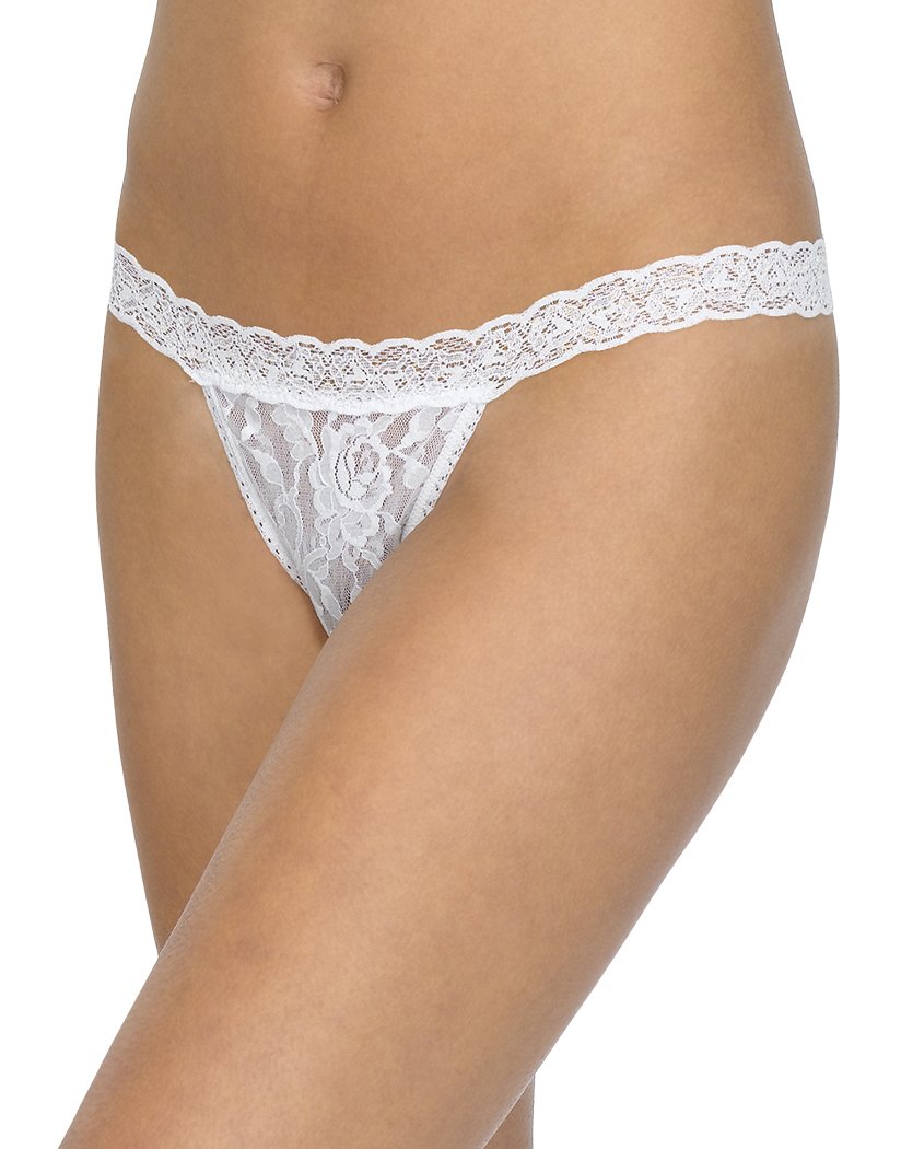 White Front Hanky Panky Signature Lace G-String 482051