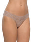 Taupe Front Hanky Panky Signature Lace Low Rise Thong Taupe 4911