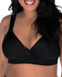 Black Front Leading Lady The Brigitte Full Coverage Underwire Molded Padded Seamless Bra Black 5028