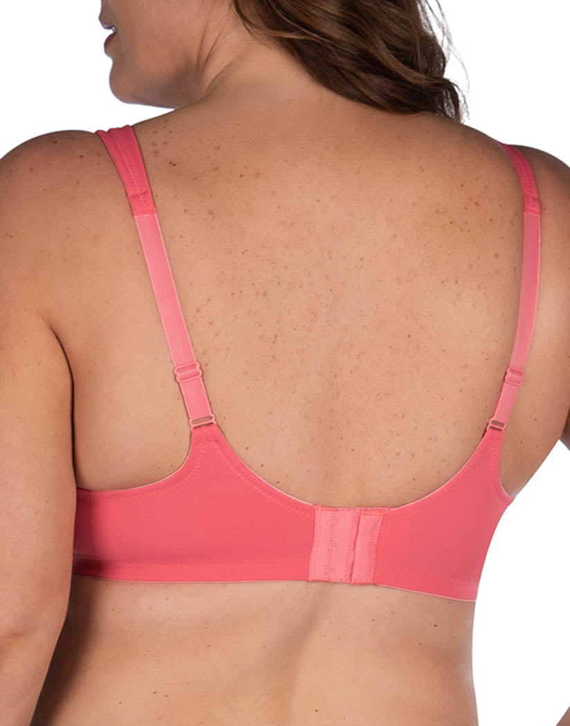 Sun Kissed Coral Back Leading Lady The Brigitte Full Coverage Underwire Molded Padded Seamless Bra Sun Kissed Coral 5028