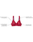 Leading Lady The Brigitte Full Coverage Wirefree Molded Padded Seamless Bra 5042