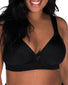Black Front Leading Lady The Brigitte Full Coverage Wirefree Molded Padded Seamless Bra Black 5042