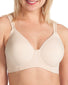 Nude Front Leading Lady The Brigitte Full Coverage Wirefree Molded Padded Seamless Bra Nude 5042