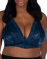 Navy Front Leading Lady Nola Lace Wirefree Front Closure Bralette 5071