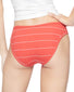 Spaced Stripe Strawberry Shake Back Calvin Klein Women Ribbed Bikini QD3885