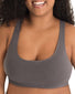 Gray Shadow Front Leading Lady Serena Wirefree Sport Full Figure Bra 514
