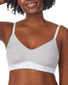 Heather Grey Front Le Mystere Cotton Touch Lounge Bra 8020