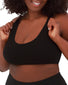 Black Front Leading Lady The Olivia Wirefree Support Seamless Back Posture Bra 5504