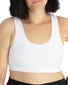 White Front Leading Lady The Olivia Wirefree Support Seamless Back Posture Bra 5504