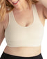 Whisper Nude Front Leading Lady The Olivia Wirefree Support Seamless Back Posture Bra 5504