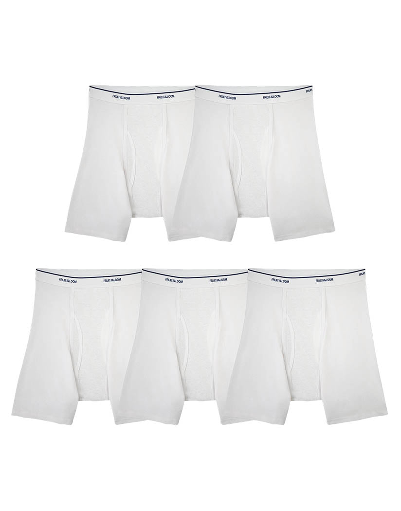 Fruit of the Loom 5-Pack Coolzone White Boxer Brief 5BL7600