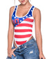 Stripe Side Mapale USA World Cup Bodysuit 6349
