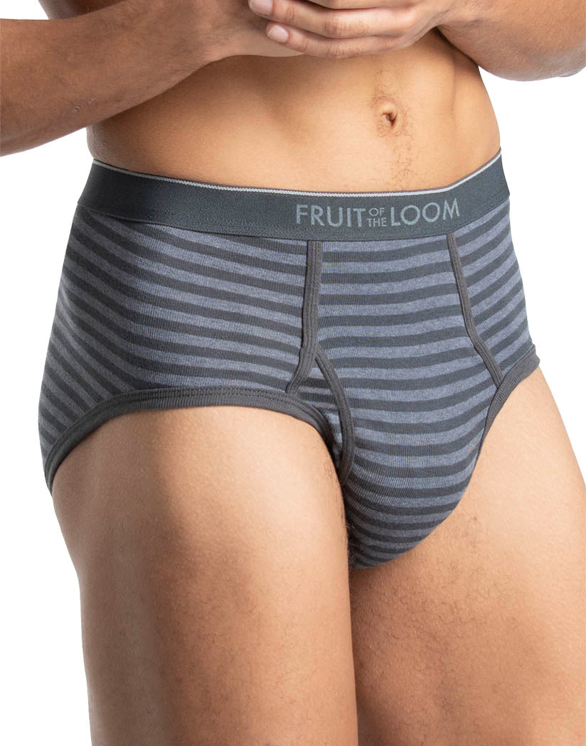Assorted Side Fruit of the Loom 6-Pack Stripes/Solid Fashion Brief 6P4619
